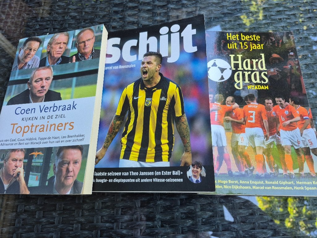 Voetbalboeken: Toptrainers, Schijt, Hard gras, Boeken, Ophalen of Verzenden, Nieuw, Balsport