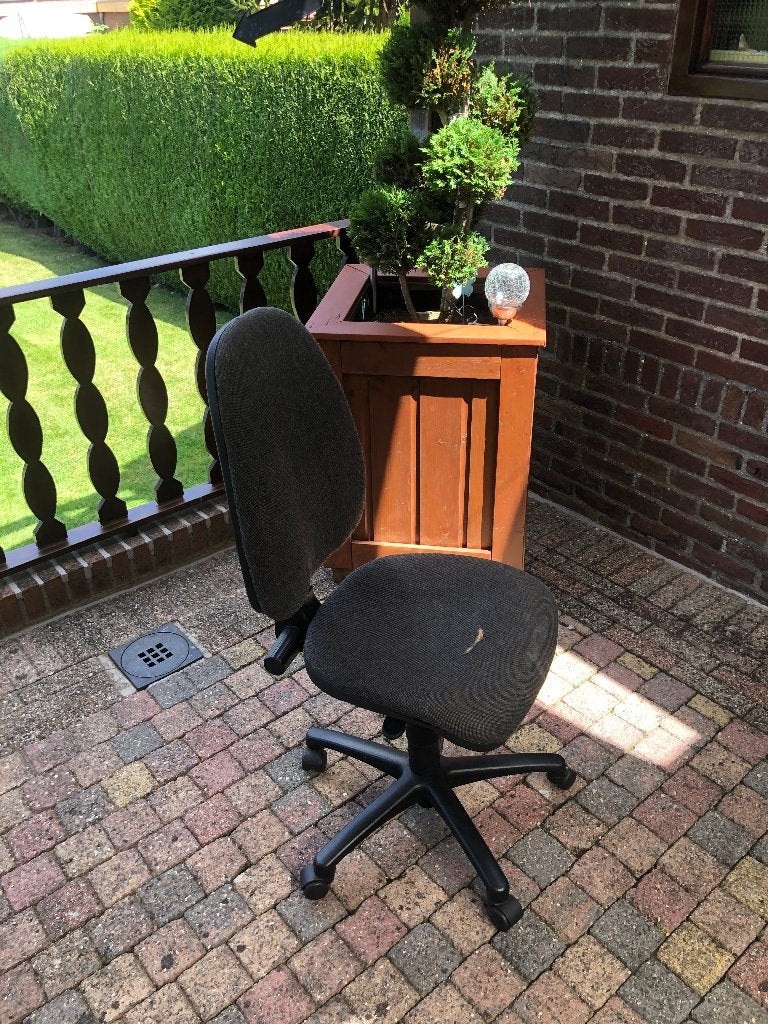 GRATIS/ophalen, Bureaustoel->zie foto's, Huis en Inrichting, Bureaus, Ophalen, Zwart, In hoogte verstelbaar, Gebruikt