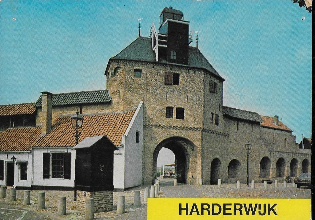 Harderwijk gelopen ansichtkaart (a225 ), Ophalen of Verzenden, 1980 tot heden, Gelopen, Gelderland