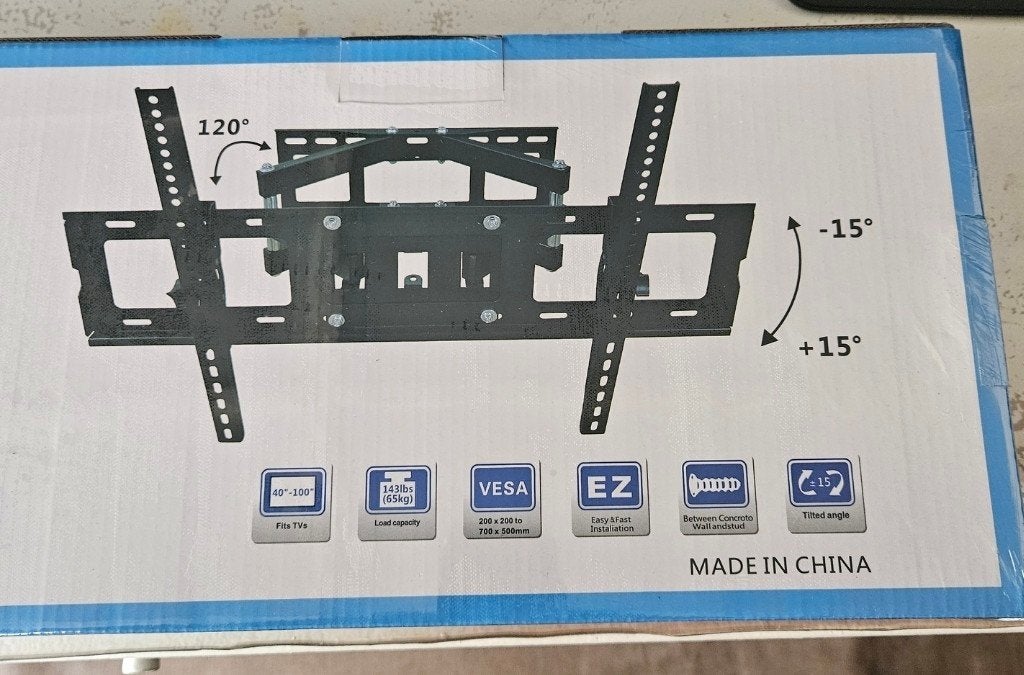 Nieuwe VIZYON TV Beugel 40-100 inch, draaibaar en kantelbaar, VIZYON, Nieuw, Ophalen of Verzenden, Info@vizyon.com