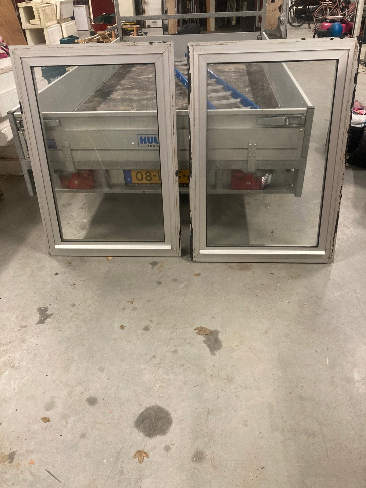 Aluminium draai kiepramen met kozijn 94*134, Tuin en Terras, Ophalen, Minder dan 3 meter, Aluminium, Zo goed als nieuw