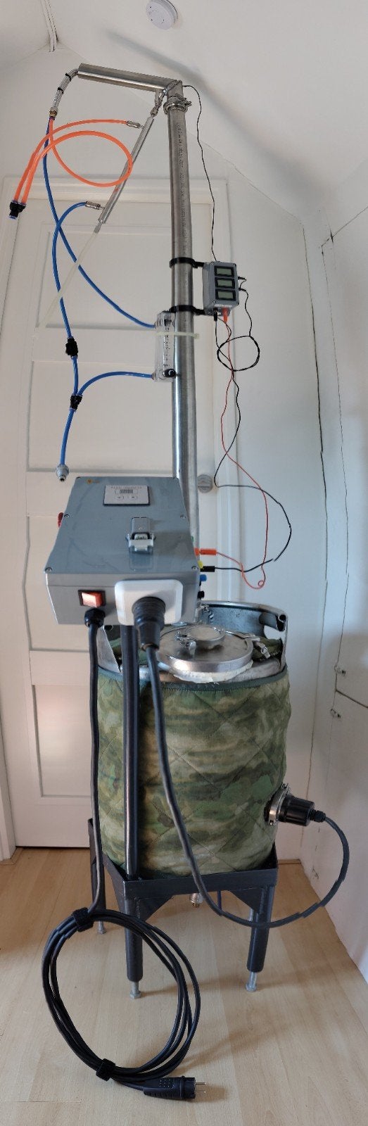 Distilleerketel 50 Liter met refluxkolom, Ophalen, Gebruikt