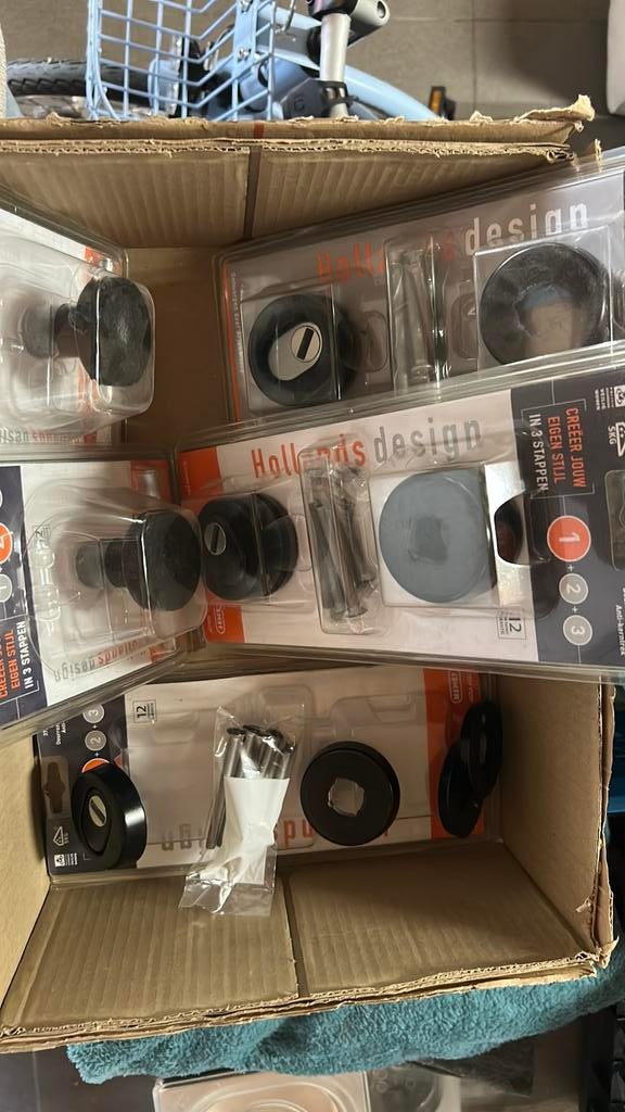 Deur beslag zwart, Ophalen of Verzenden, Nieuw, Overige materialen, Klink of Kruk