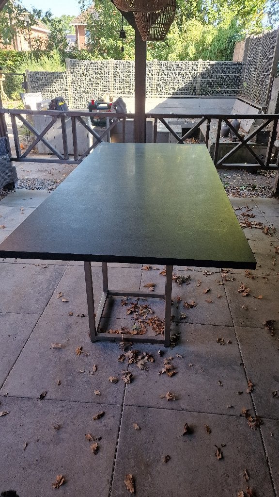 Granieten buitentafel, Ophalen, Gebruikt, Rechthoekig, Overige materialen