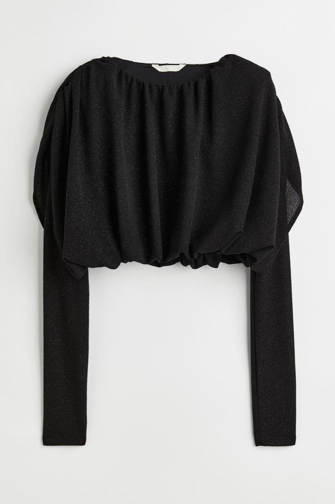 Dames H&M volumineuze top zwart glitters tricot nieuw XS, Kleding | Dames, Tops, H&M, Zwart, Nieuw, Ophalen of Verzenden