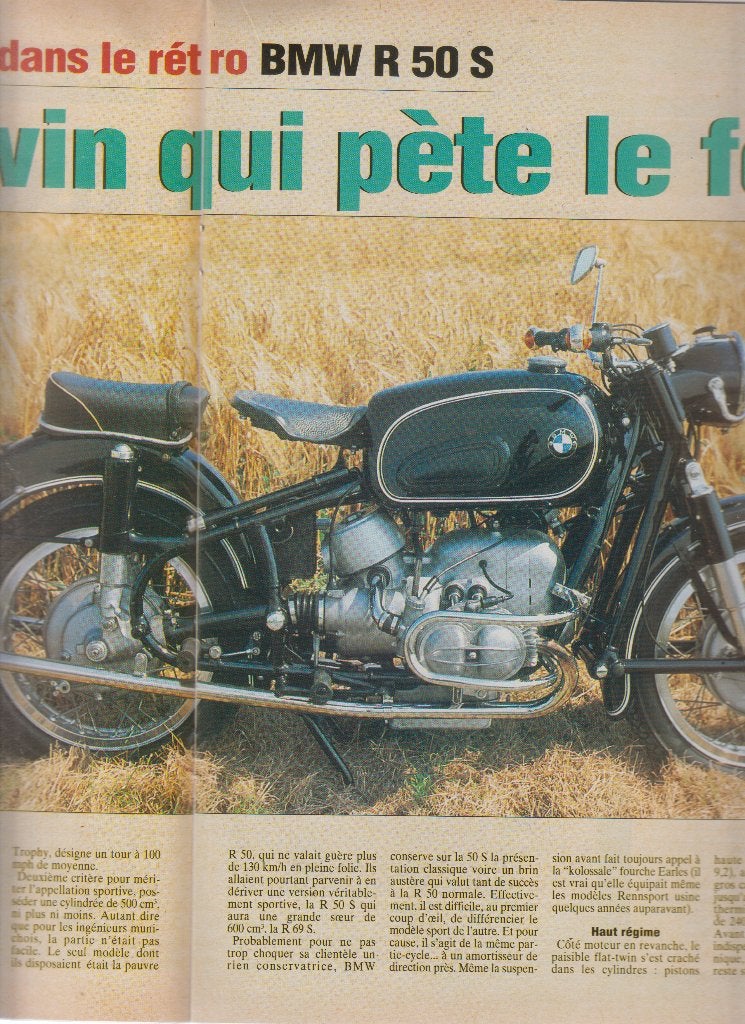 Moto BMW R 50S classic bike, Verzenden, Gelezen