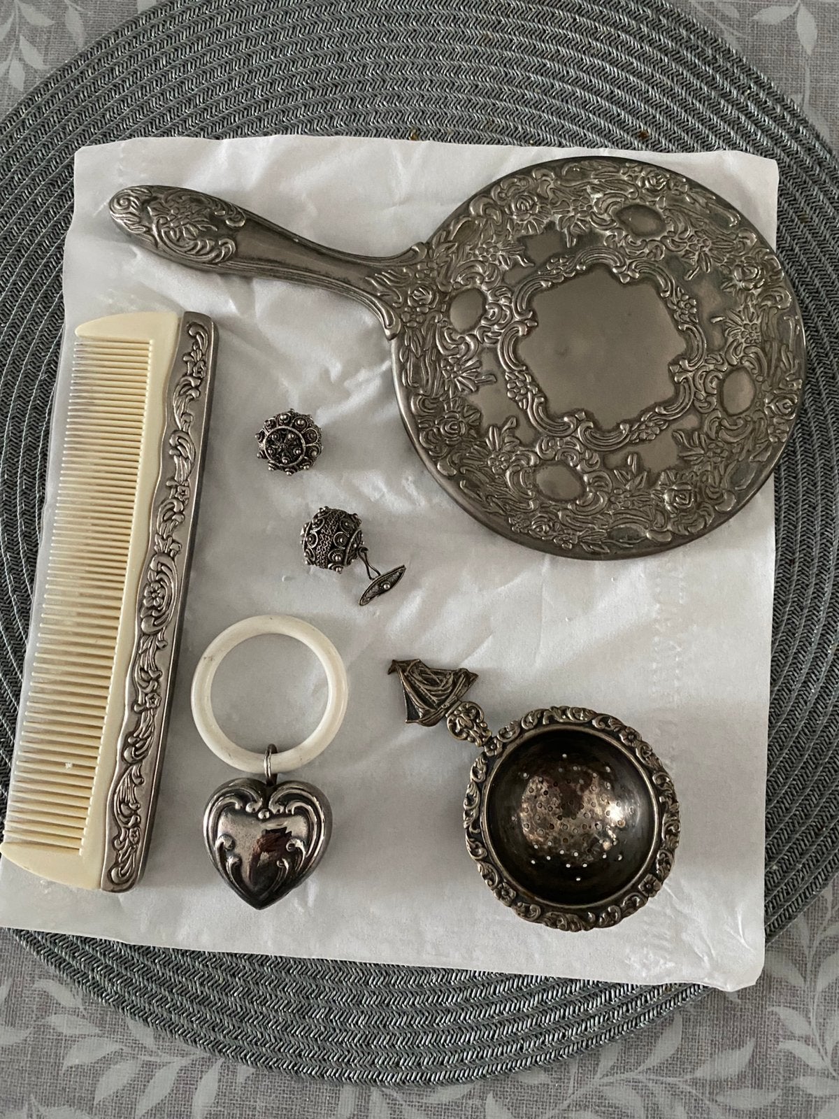 Baby bijtring met rammelaar, Antiek en Kunst, Ophalen of Verzenden
