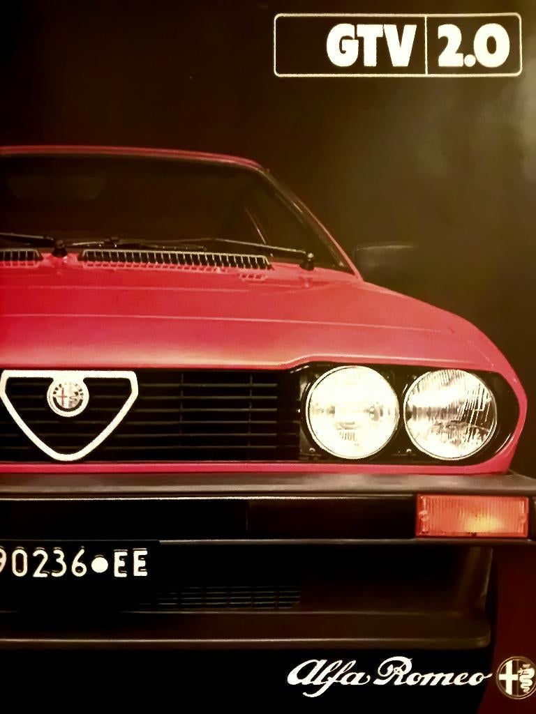 Brochure Alfa Romeo GTV uit 1981, Ophalen of Verzenden, Zo goed als nieuw, Alfa Romeo