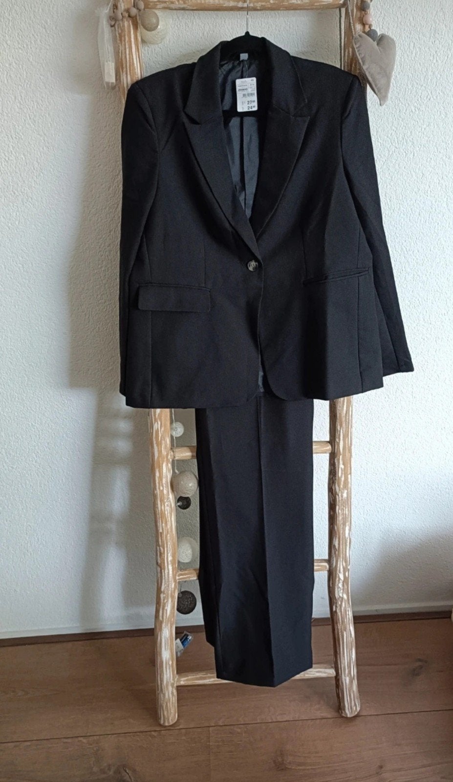 Zwarte pantalon en blazer set - Maat 42, Zeeman, Ophalen of Verzenden