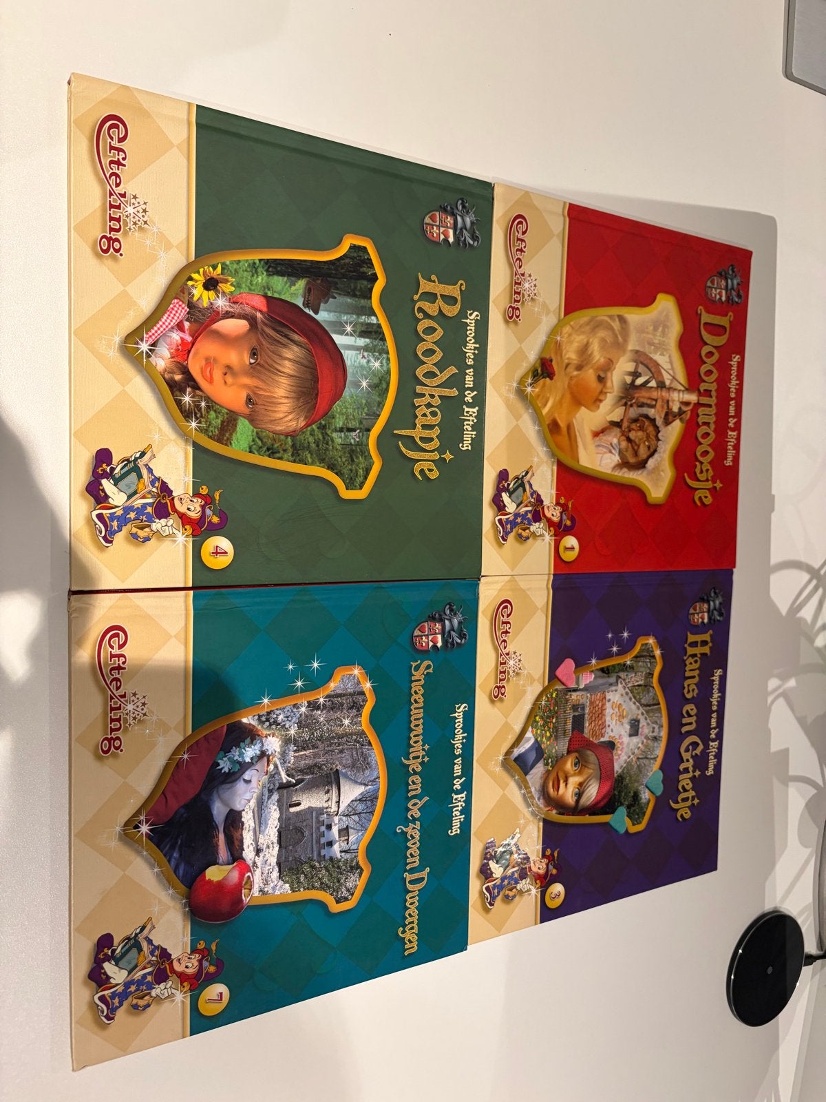 4 Efteling sprookjesboeken: Roodkapje, Doornroosje, Sneeuwwi, Ophalen of Verzenden, Gelezen