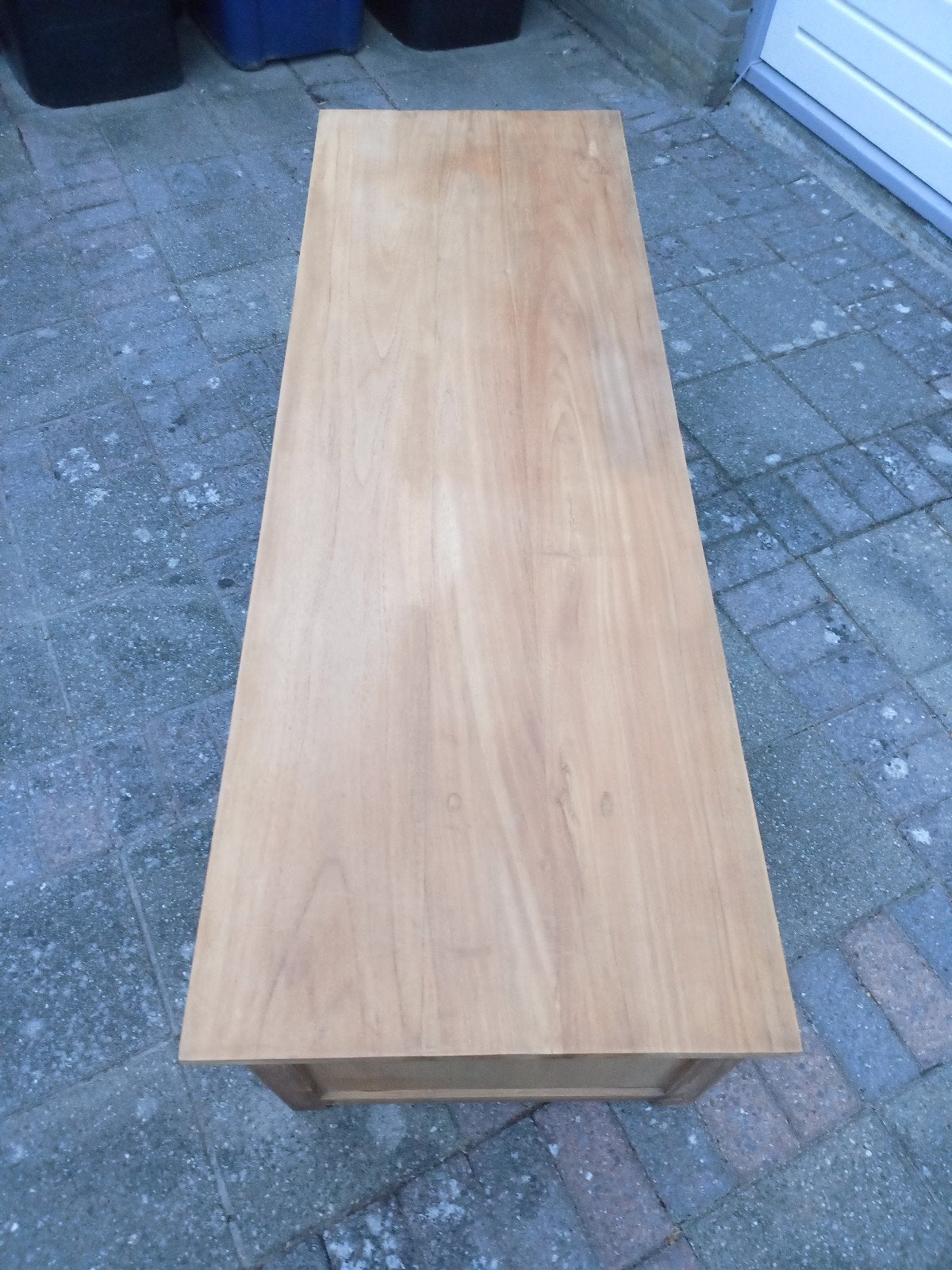tv meubel teak onbehandeld 160,54,50 cm, Ophalen, 50 – 75, Gebruikt, Teakhout