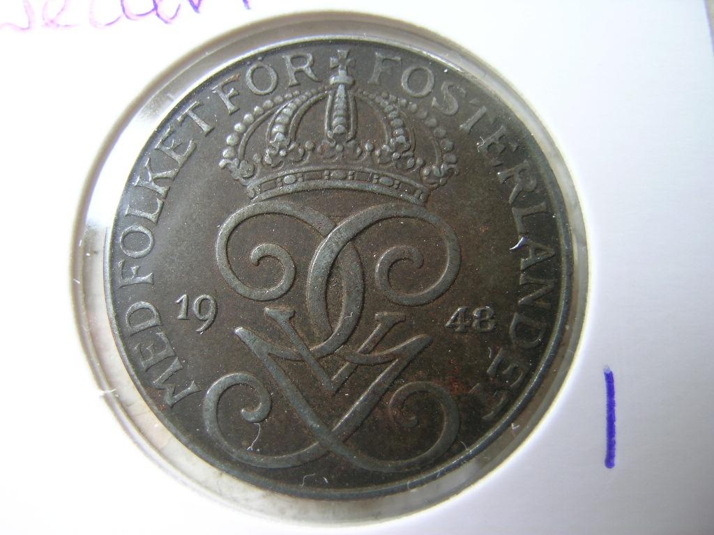 5 Ore 1948 Zweden (nr 1), Ophalen of Verzenden, Overige landen, Losse munt