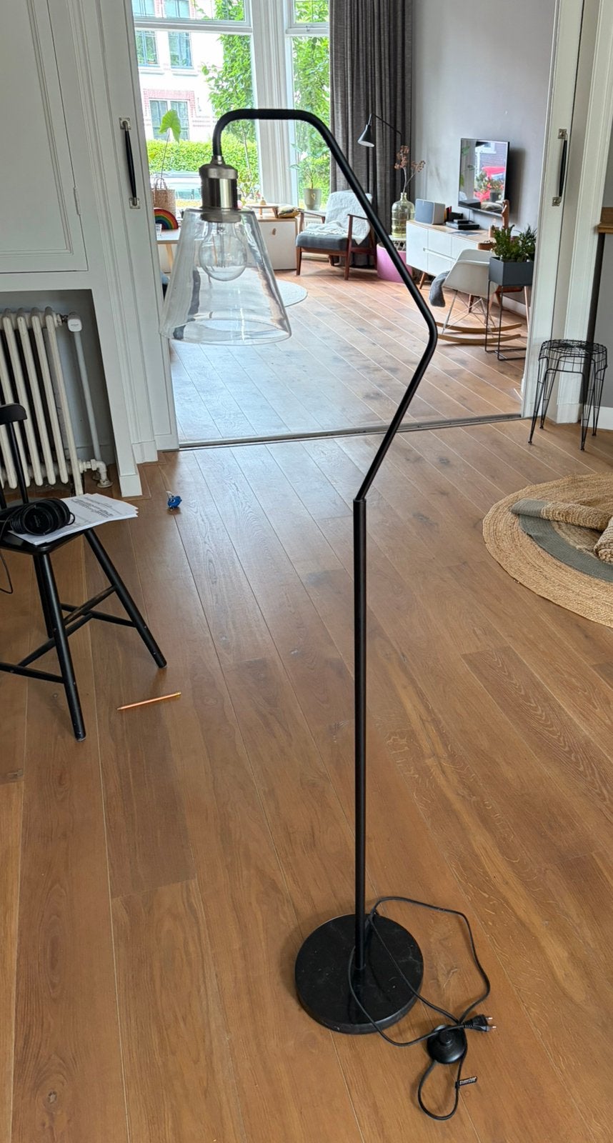 Staande lamp, Merk It’s about RoMi, city light’s., Ophalen, Zo goed als nieuw, Glas, Modern