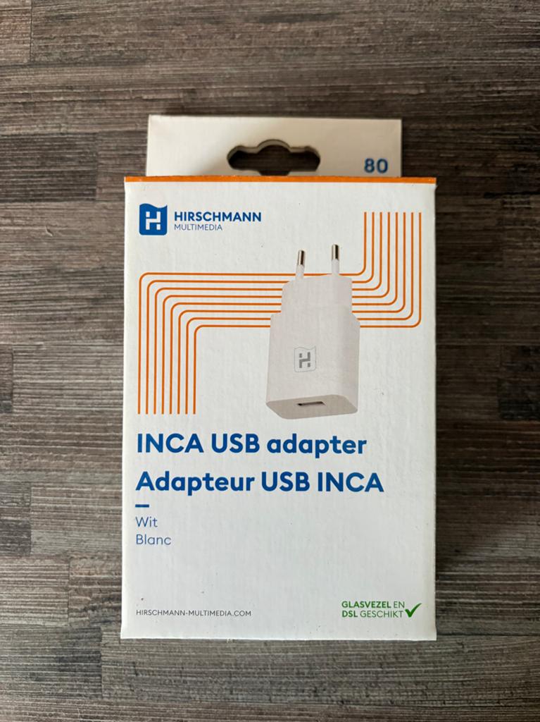 Hirschmann INCA USB adapter wit - Nieuw in doos, Ophalen of Verzenden, Nieuw
