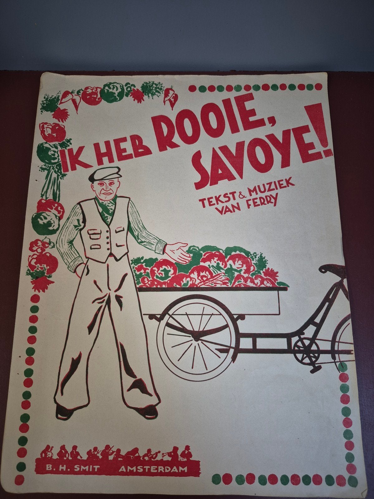 Ik heb rooie, savoye! - Oude bladmuziek van Ferry, Ophalen of Verzenden