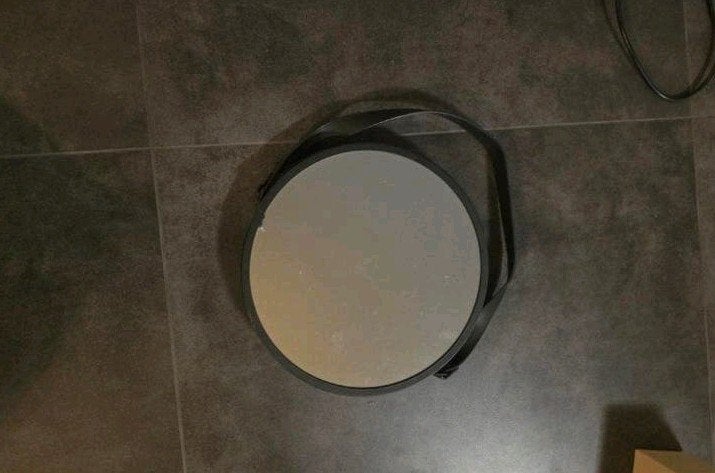 Spiegel om op te hangen 33 cm doorsnede, Ophalen of Verzenden, Rond, Minder dan 50 cm, Minder dan 100 cm