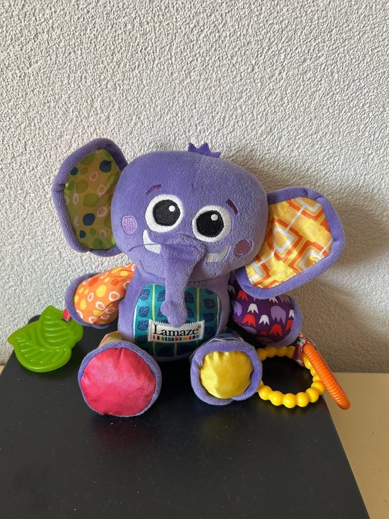 Lamaze Eddie de Olifant Babyknuffel - Activiteitenspeelgoed, Ophalen of Verzenden, Gebruikt, Mobiel