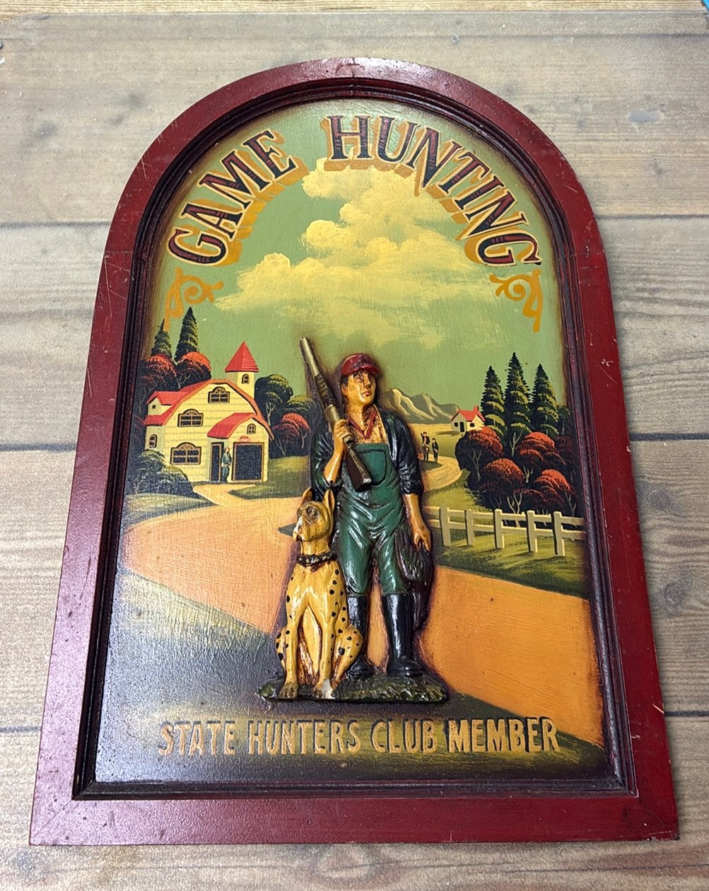 Drie dimensionaal wandbord game Hunting state member, Ophalen of Verzenden