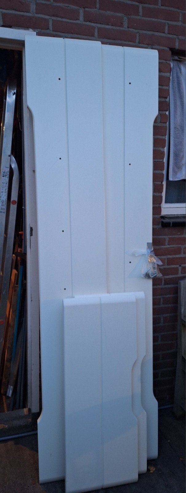 Eenpersoons bed - wit, Ophalen, Overige materialen, 90 cm, Eenpersoons