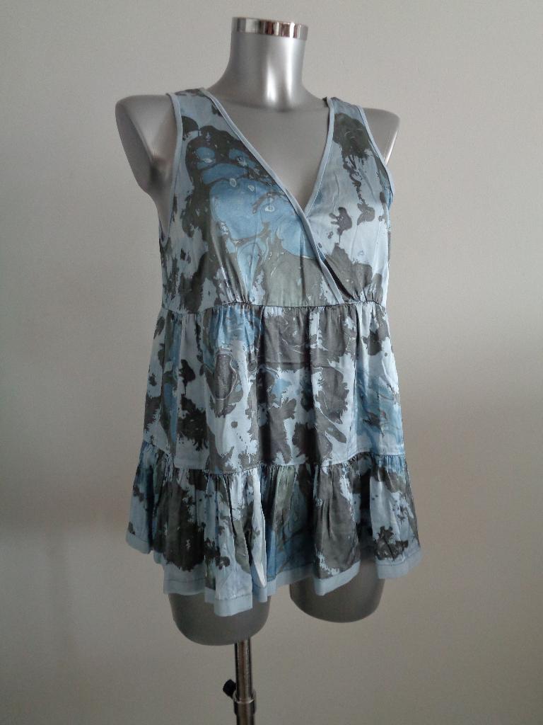 GUSTAV zijden blouse maat 38 Nieuw met kaartje, Ophalen of Verzenden, Nieuw, Maat 38/40 (M), Blauw