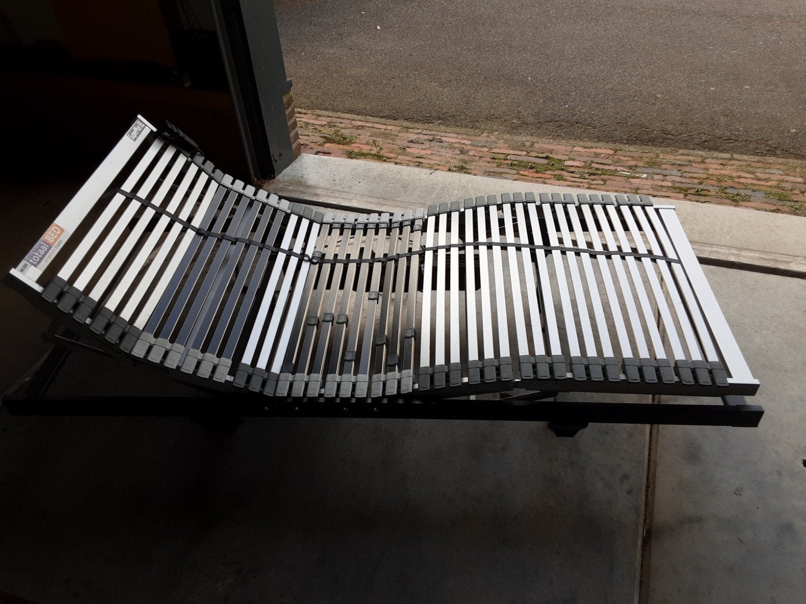 verstelbaar lattenbodem, Ophalen, Gebruikt, Eenpersoons, 90 cm