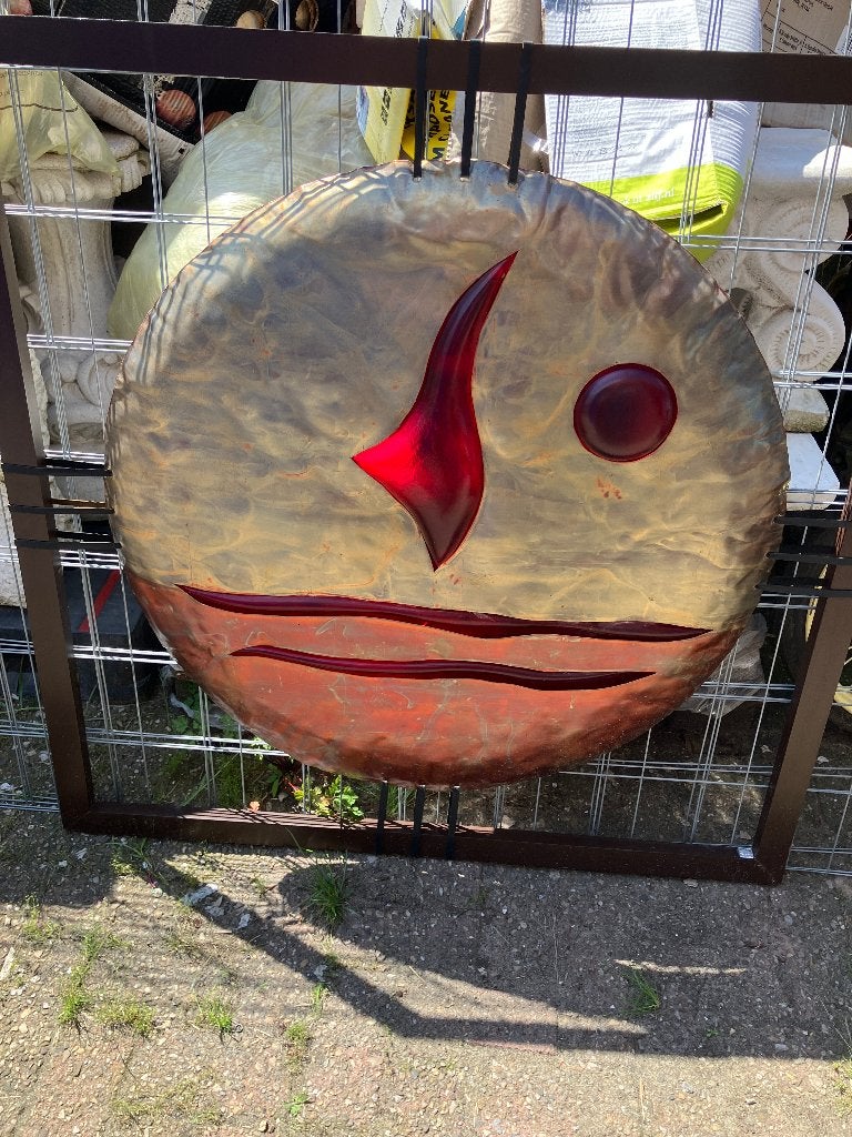 groot koper kunst stuk met lijst, Ophalen, Ingelijst, Overige technieken, Overig onderwerp