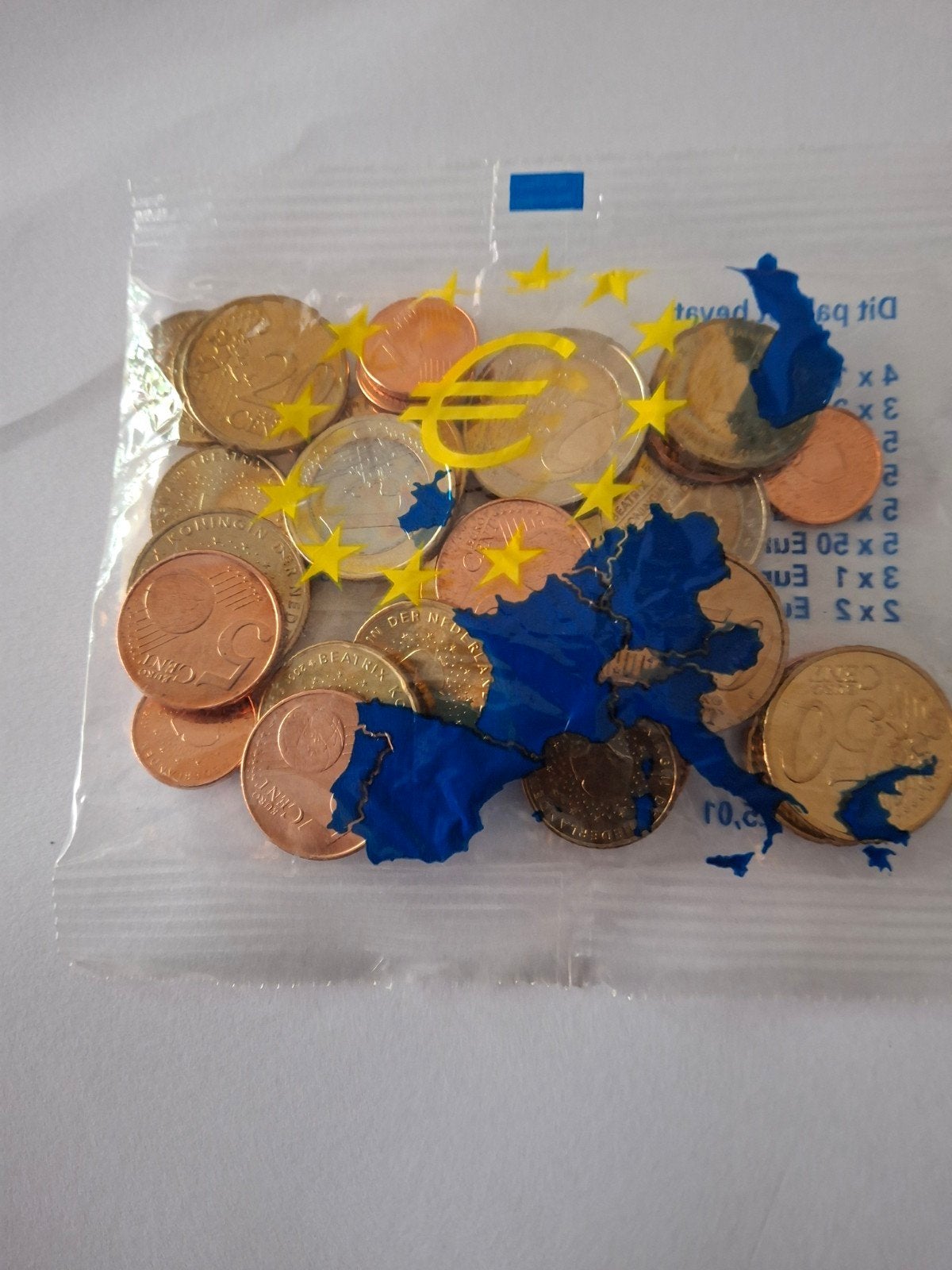 Euro set -Nederlandse euromunten in zakje, Postzegels en Munten, Ophalen of Verzenden, Overige landen, Overige waardes, Setje