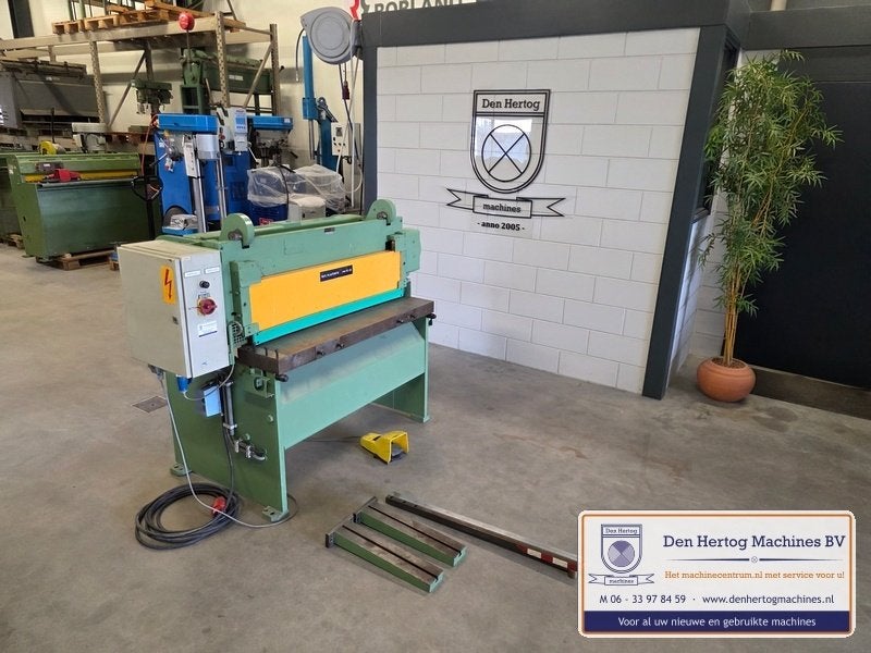 DMF compactschaar stil in gebruikt 1100x4mm plaatschaar 400V, Ophalen, Gebruikt