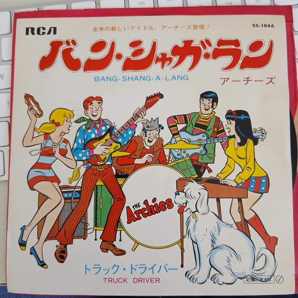 The Archies - Bang-Shang-A-Lang Japanse Single (SS-1846), Fotohoes, Ophalen of Verzenden, Zo goed als nieuw, Pop