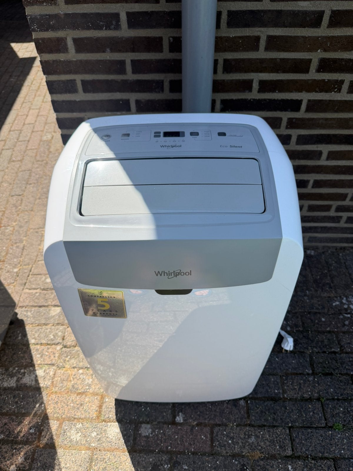 Whirlpool PACW29COL mobiele airco, Witgoed en Apparatuur, Airco's, Ophalen, Minder dan 60 m³, 3 snelheden of meer, Zo goed als nieuw