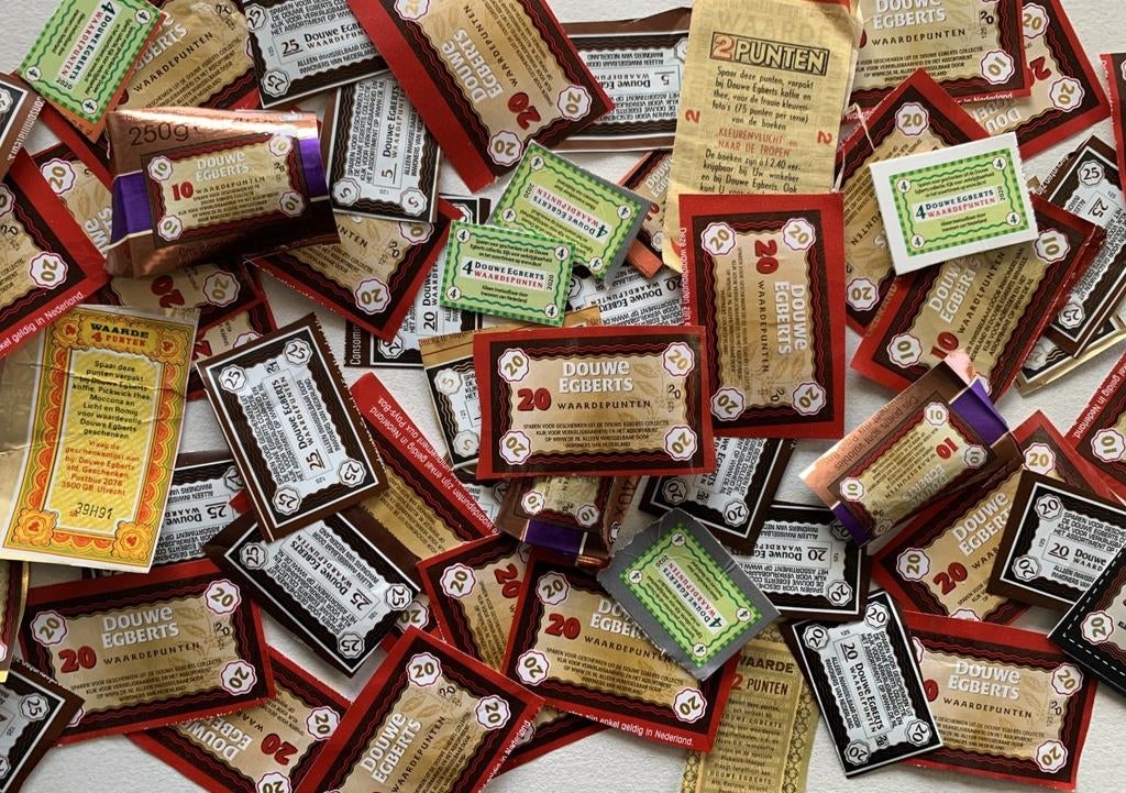 Gezocht, Douwe Egberts punten zegels, Hobby en Vrije tijd, Spaarzegeltjes, Zegels, Bonnen of Punten, Koffie of Thee, Ophalen of Verzenden