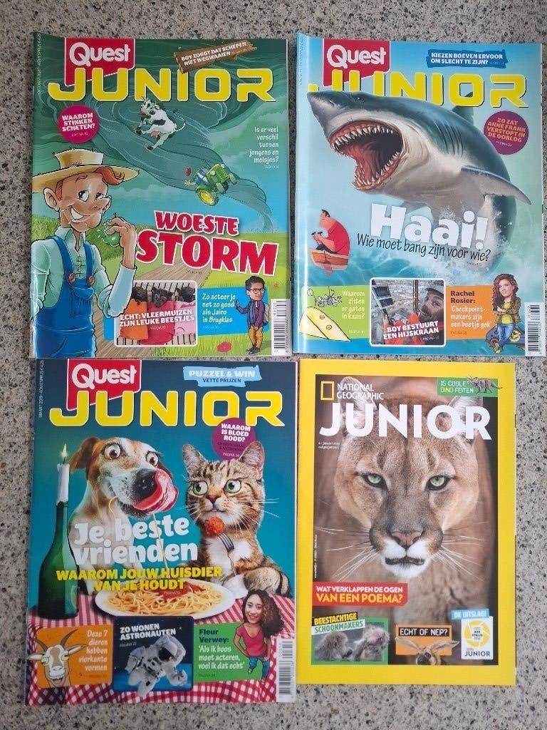 QUEST JUNIOR 3X NATIONAL GEOGRAPHIC JUNIOR 1x, Boeken, Ophalen of Verzenden, Zo goed als nieuw