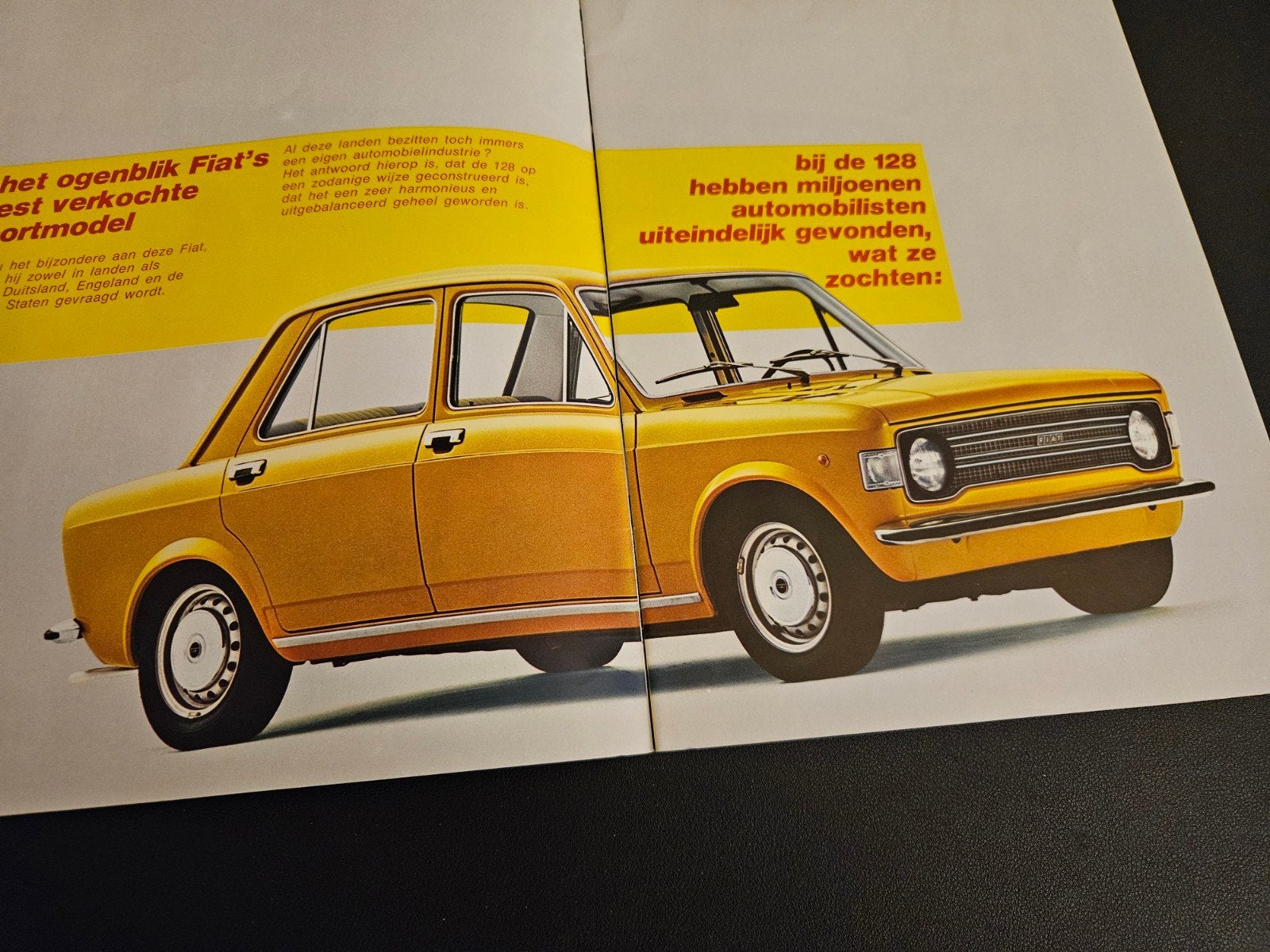 Brochure Fiat 128 2- & 4-deurs, Ophalen of Verzenden, Zo goed als nieuw, Overige merken