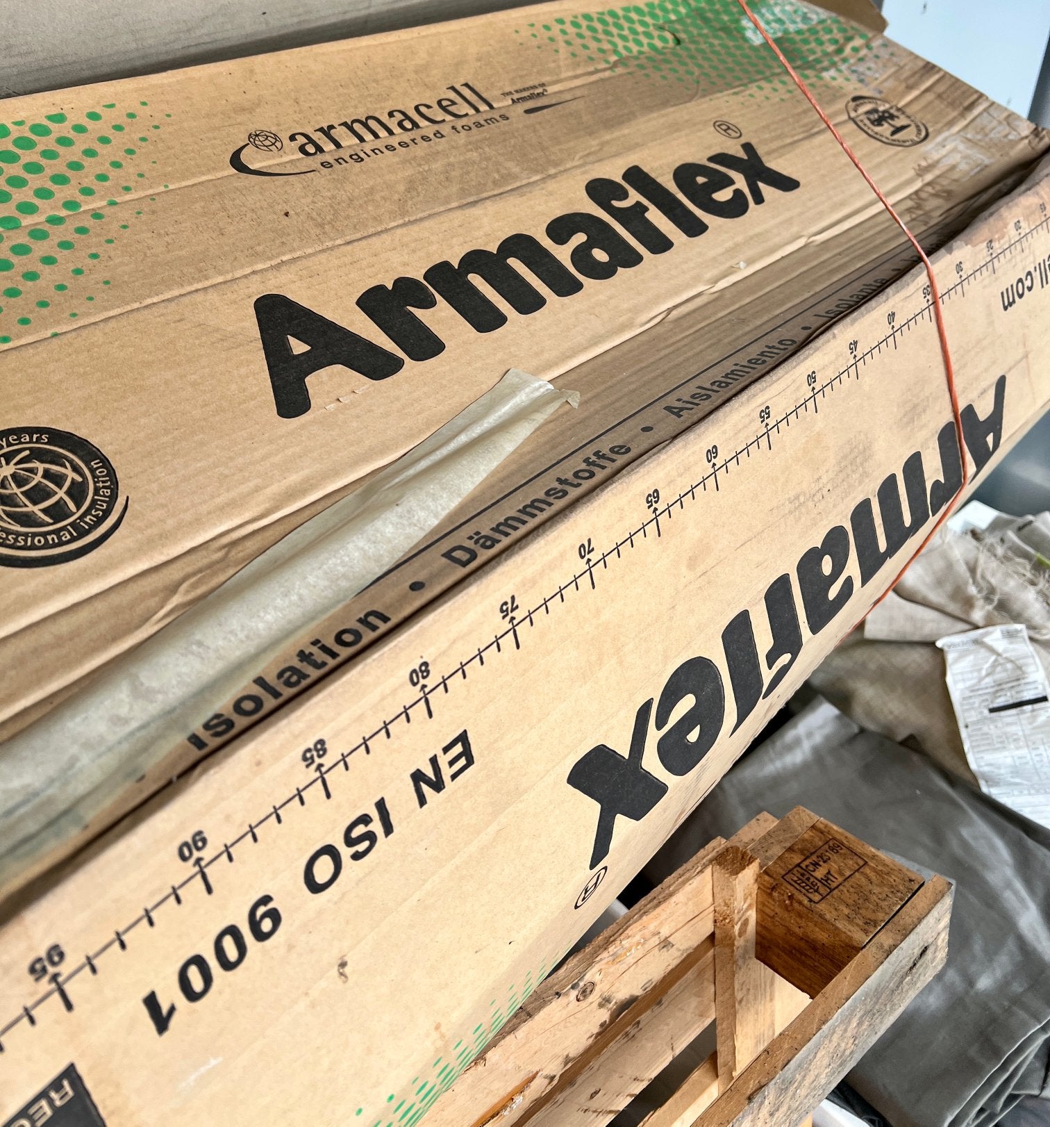 OPRUIMING: Armaflex Armacel AF-19 MM/E in Doos 6m2. 11 dozen, Ophalen, Zo goed als nieuw