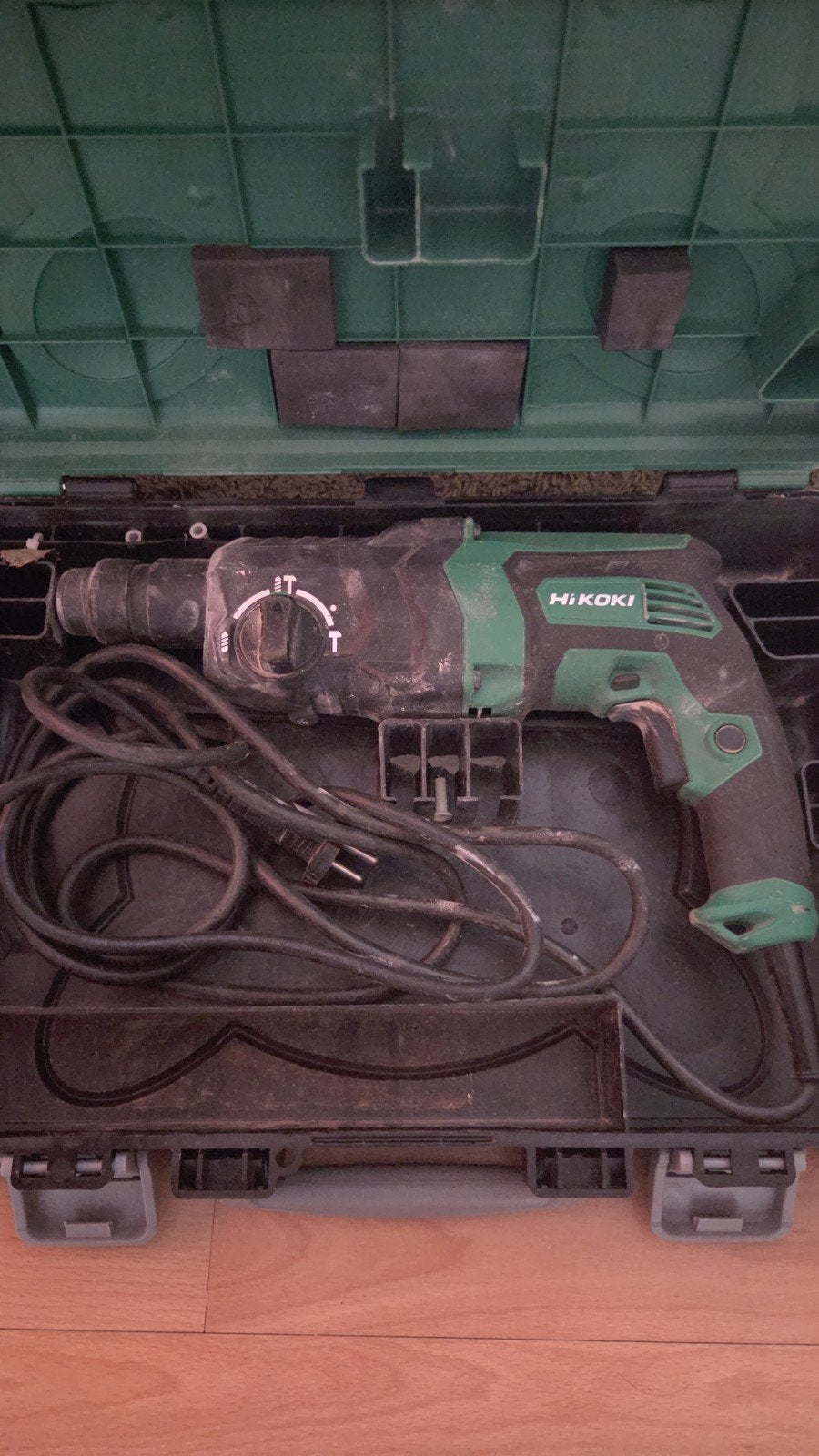 hikoki slijptol en klopboor, Doe-het-zelf en Verbouw, Gereedschap | Boormachines, Zo goed als nieuw, Klopboormechanisme, 400 tot 600 watt