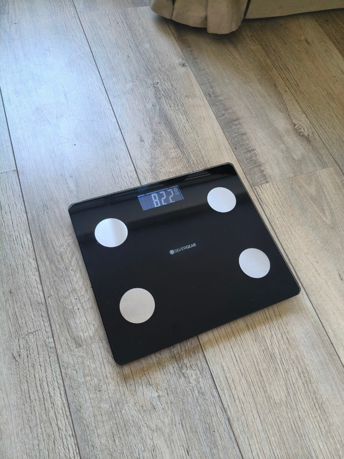 Silvergear Smart Personenweegschaal met App-connectiviteit, Witgoed en Apparatuur, Weegschalen, 1 tot 500 gram, 100 kg of meer