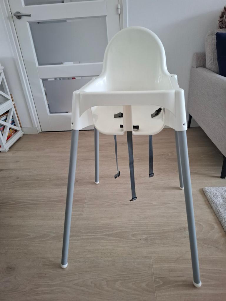 IKEA Antilop kinderstoel met eetblad en gordel, Ophalen of Verzenden, Gebruikt, Overige typen, Gordel(s)