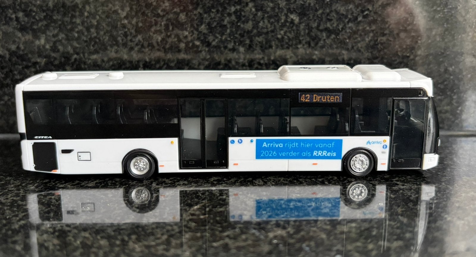 Decals transfer logo set ARRIVA wordt RRREIS bus ov 1:87 H0, Verzenden, Nieuw