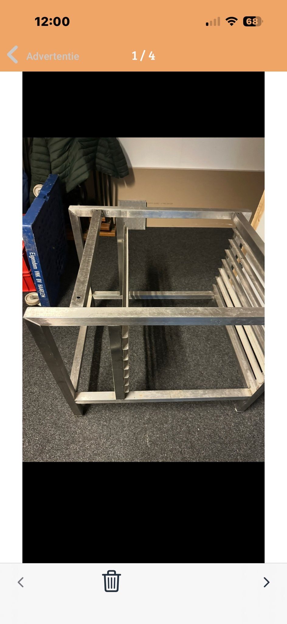 RVS Oven Onderstel - Stevig en Duurzaam (92x72.5x83 cm), Ophalen, Gebruikt