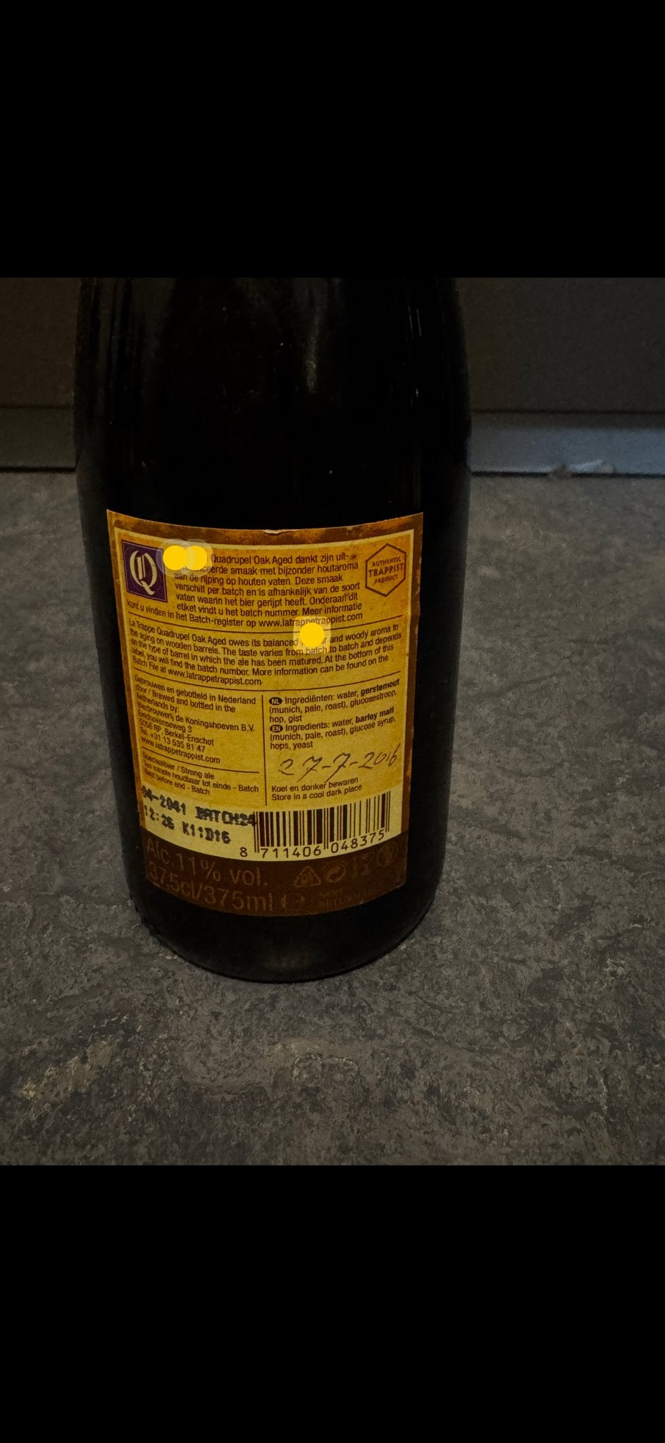 La Trappe Trappist Oak Aged Batch 24, Ophalen of Verzenden, Nieuw, Flesje(s), La Trappe