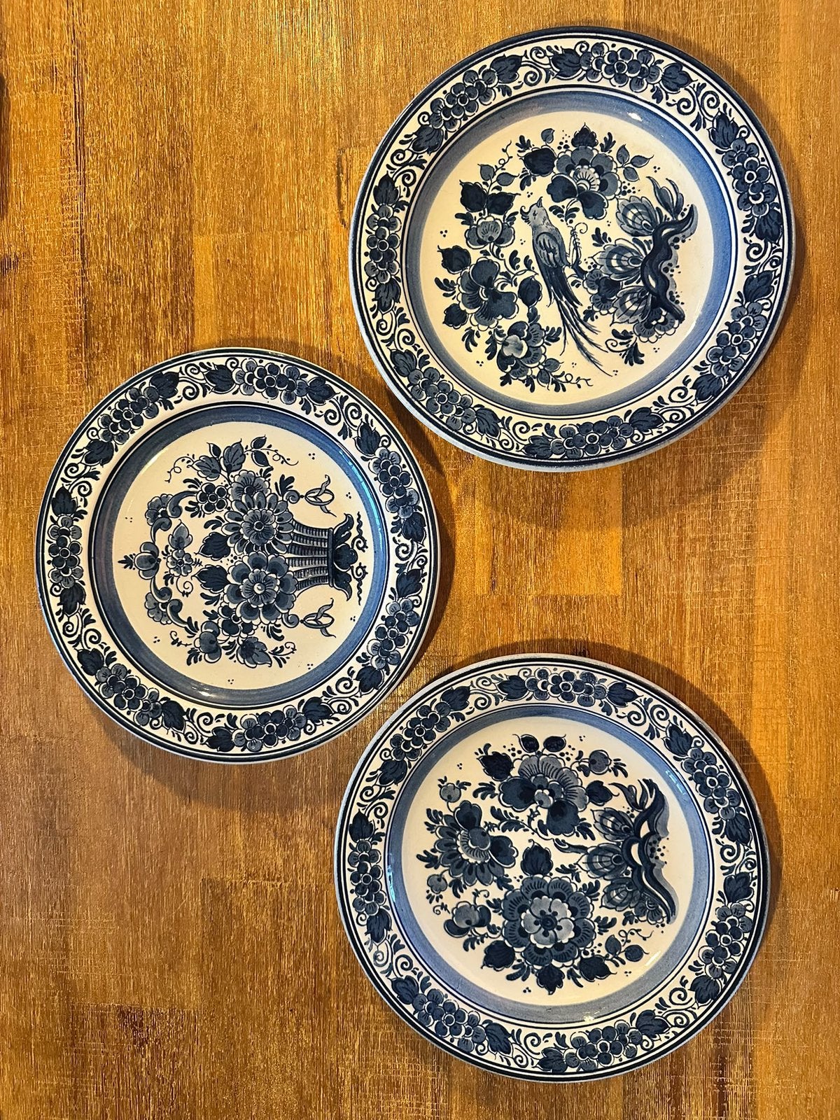 3 wandborden in Delfts blauwe stijl, Ophalen of Verzenden