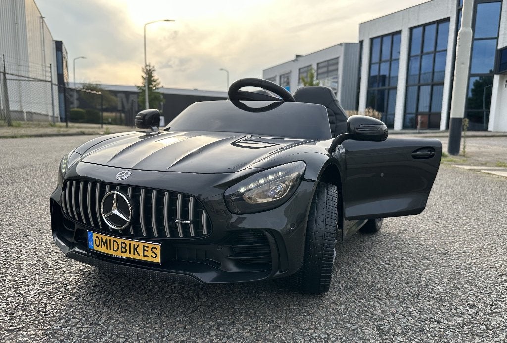 Mercedes GT-R AMG zwart 12V Afstandsbediening, MP3, AUX NIEU, Ophalen of Verzenden, Nieuw