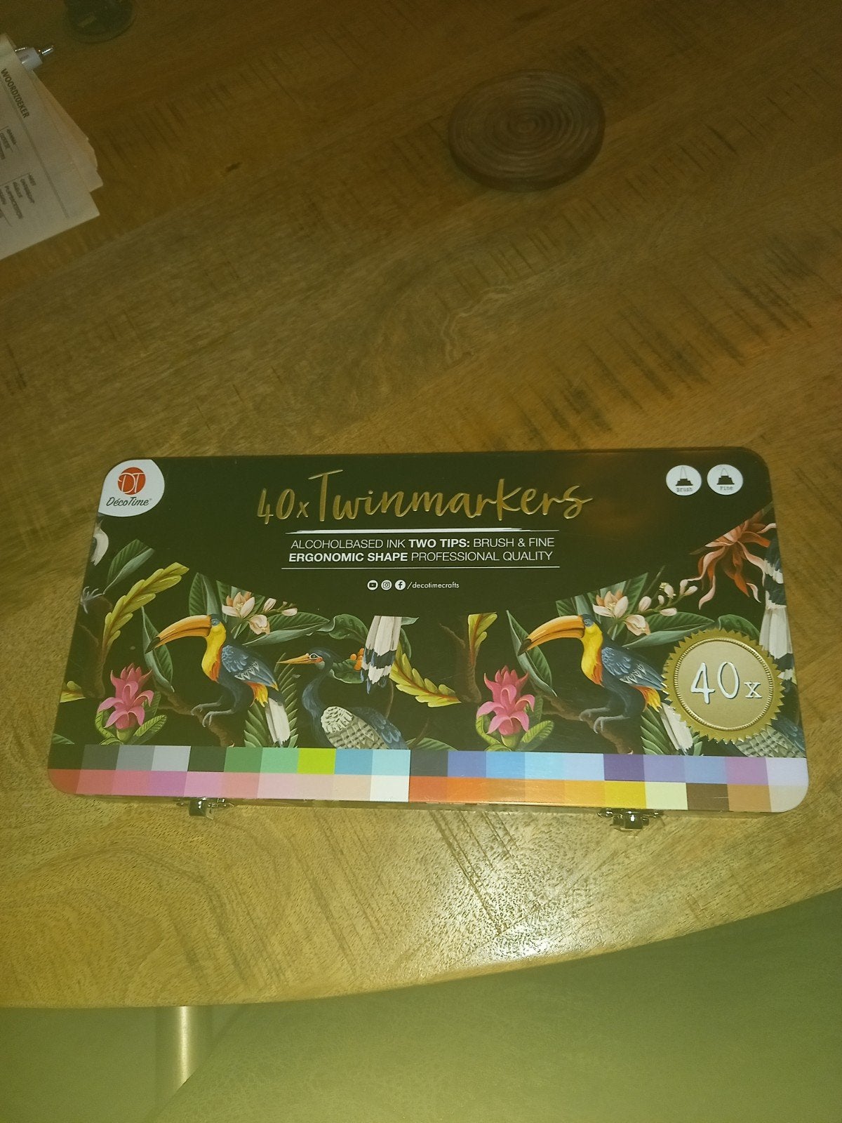 DecoTime 40x Twinmarkers - Alcoholbasis, Dubbele Punt, Ophalen, Nieuw, Potlood of Stift