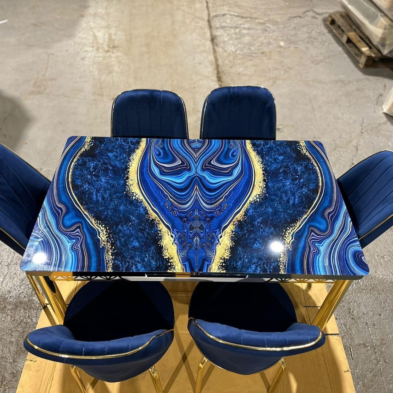 Luxe Turkse Eettafel met Stoelen, Verzenden