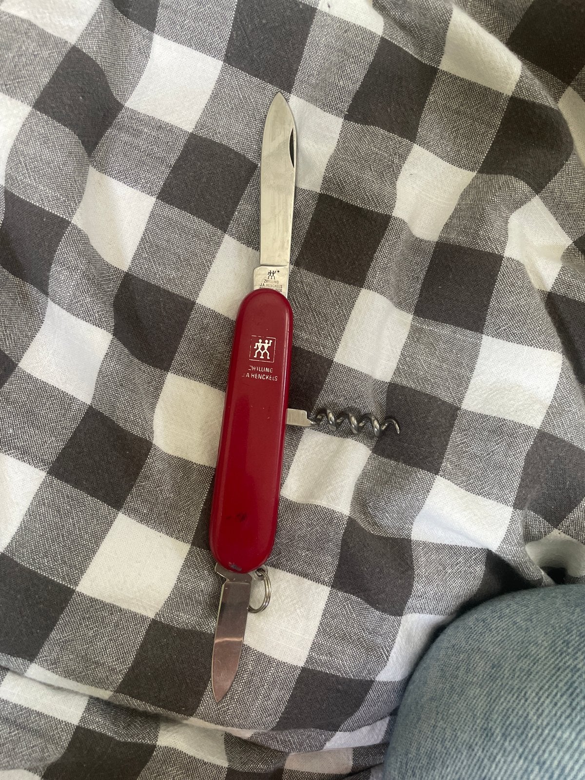 Zwilling Zakmes - Rood, Multifunctioneel, Gebruikt, Overige thema's, Gereedschap of Toebehoren, Overige merken