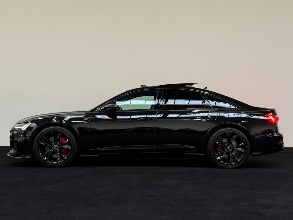Audi A6 Limousine 55 TFSI e quattro S6 Competition ACC Pano, Auto's, Gebruikt, Zwart, 4 cilinders, Alcantara