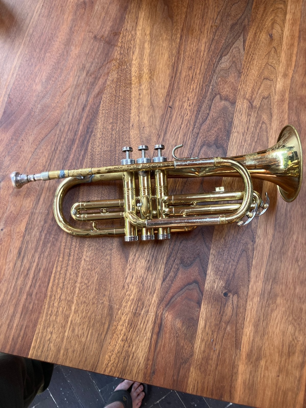 Conn Cornet - Ideaal voor carnaval of dweilorkest, Ophalen of Verzenden, Gebruikt, Overige typen, Met koffer