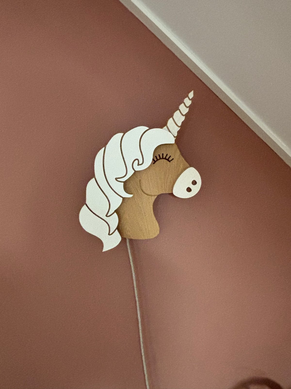 Eenhoorn wandlamp voor de kinderkamer, Gebruikt, Overige merken, Ophalen of Verzenden, Ophangbaar