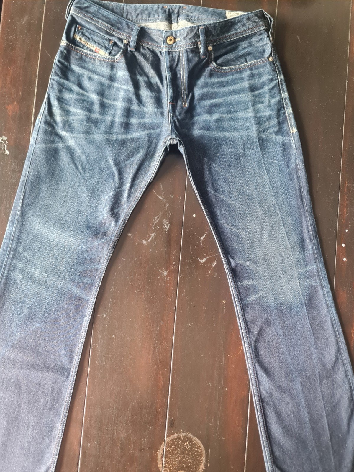 ZGAN CLASSIC DIESEL ZATINY REGULAR BOOTCUT JEANS SIZE 34/34!, Diesel, Blauw, Ophalen of Verzenden, Zo goed als nieuw
