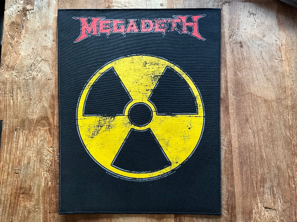 Radioactive Rug/Back Patch/Embleem  van Megadeth, Radioactive Rug/Back Patch/Embleem  van Megadeth, Nieuw, Ophalen of Verzenden